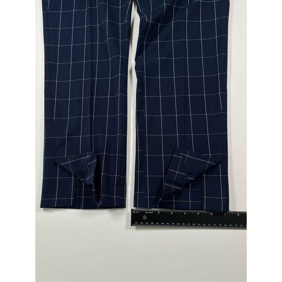 NEW Amanda & Chelsea Hannah Windowpane Modern Fit Straight SplitHem Pant Size 8 - Picture 6 of 9
